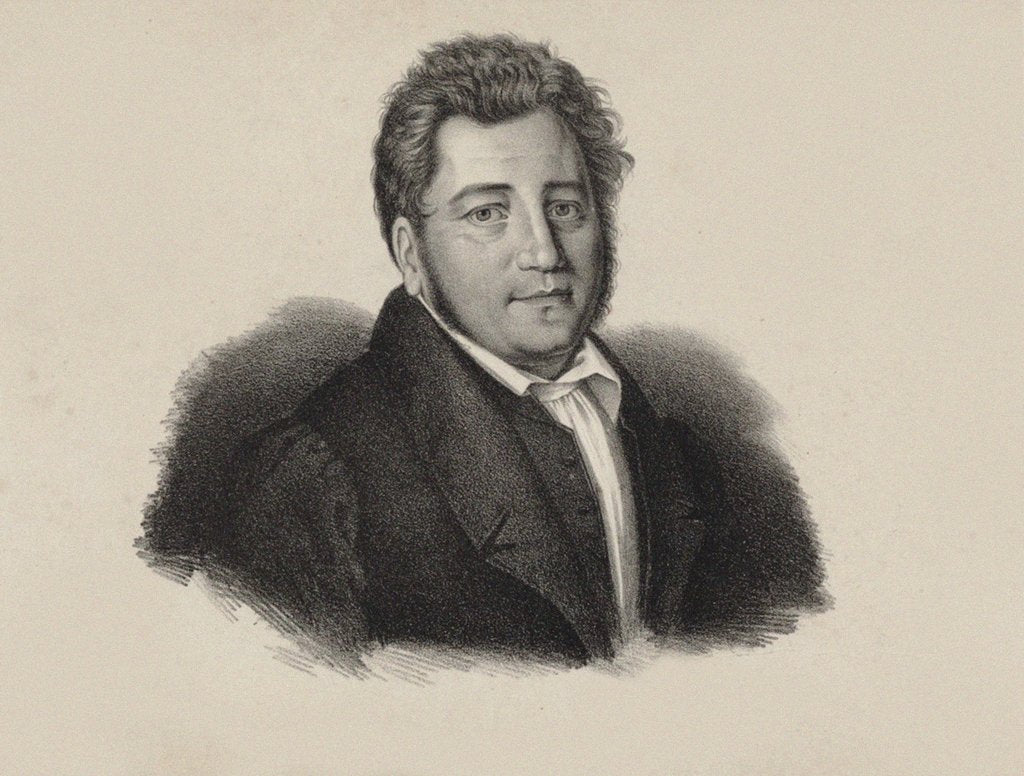 Detail of Portrait of the composer Hippolyte André Baptiste Chelard, 1820 by Anonymous