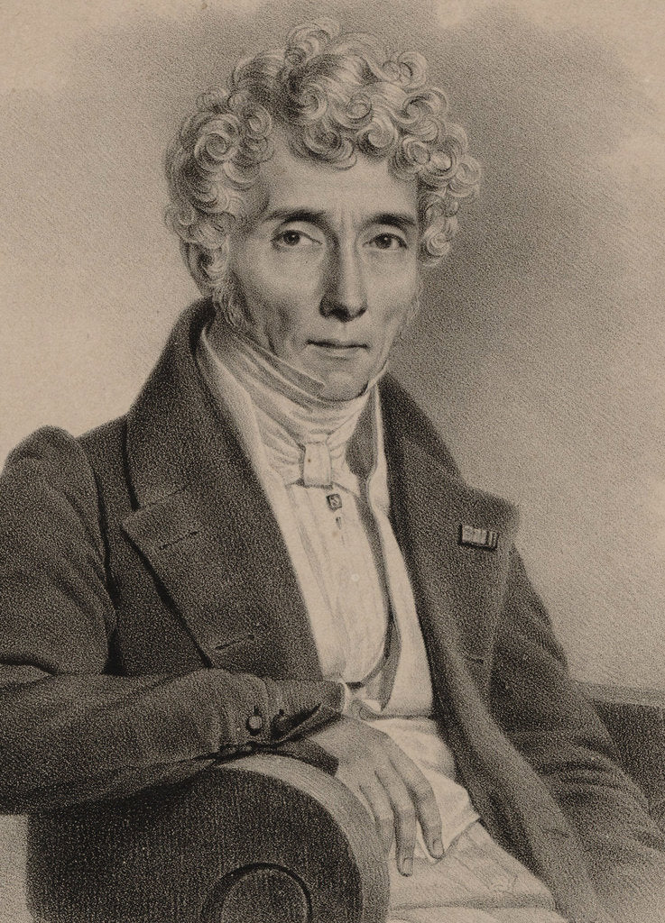 Detail of Portrait of the composer Luigi Cherubini, 1832 by Anonymous