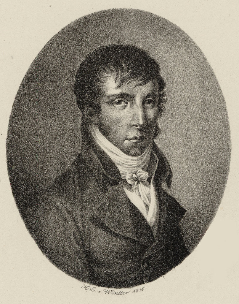 Detail of Portrait of the composer Luigi Cherubini, 1815 by Anonymous