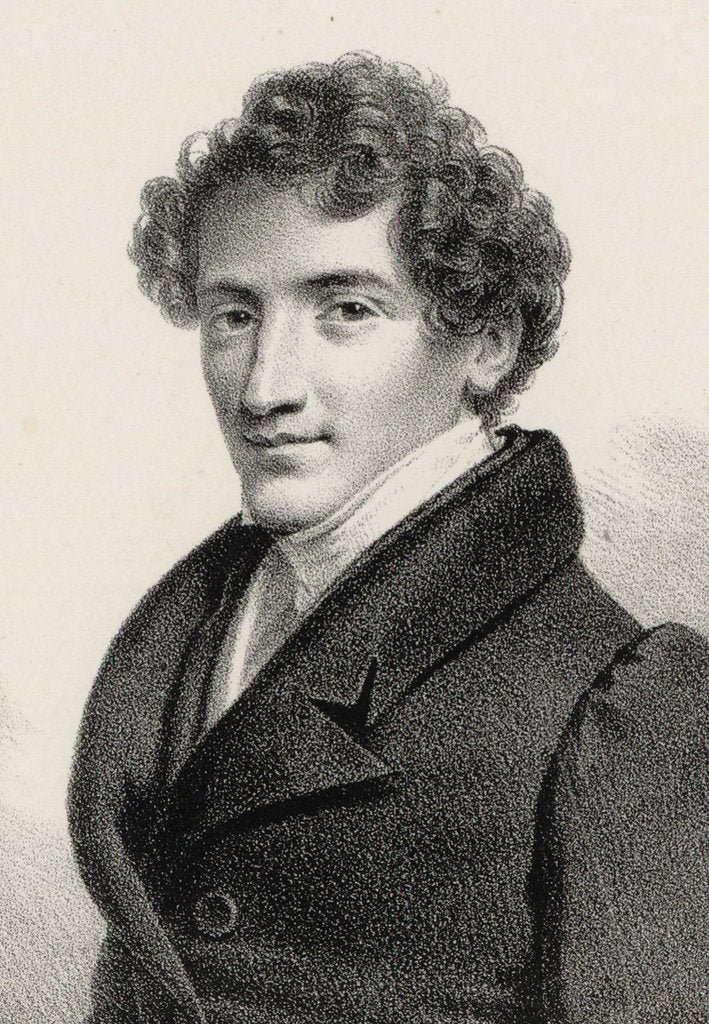Detail of Portrait of the composer and singer Jean-Baptiste Chollet, 1835 by Anonymous