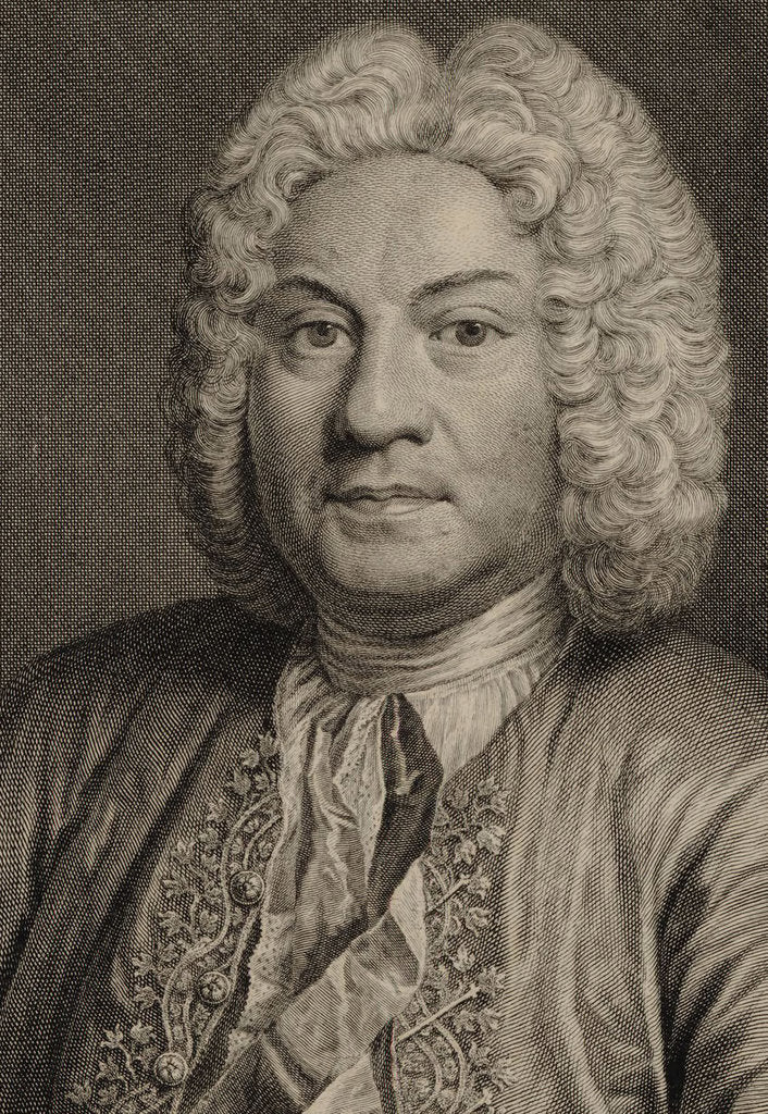 Detail of Portrait of the composer François Couperin, ca 1730 by Anonymous