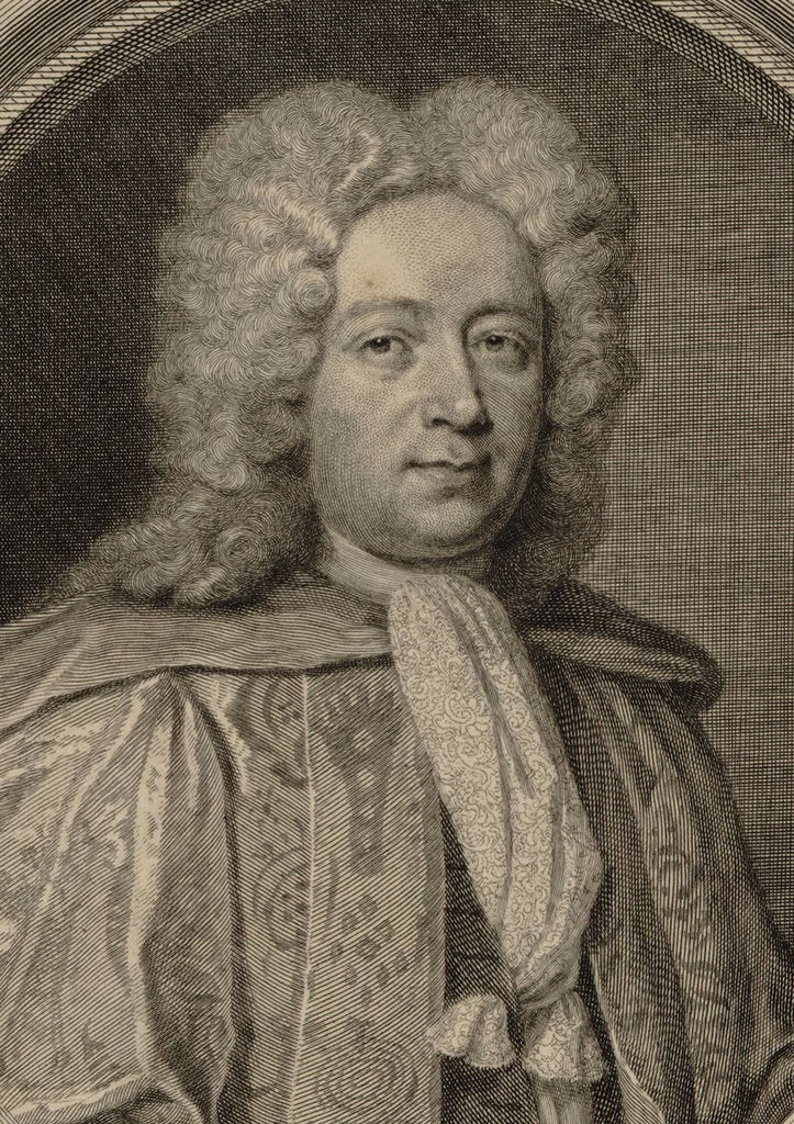 Detail of Portrait of the composer William Croft, 1715 by Anonymous