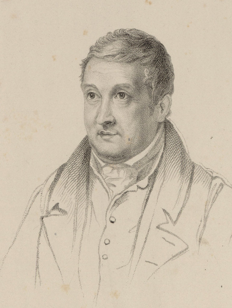 Detail of Portrait of the composer William Crotch, 1820 by Anonymous