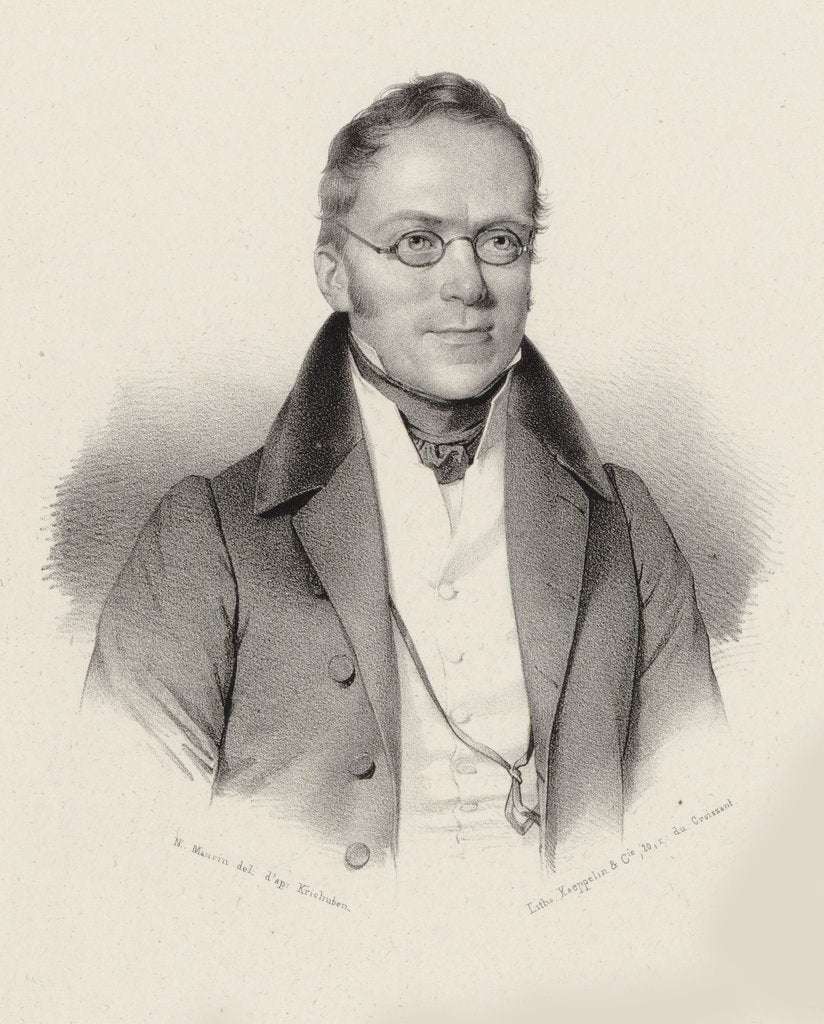 Detail of Portrait of the composer Carl Czerny, 1857 by Anonymous