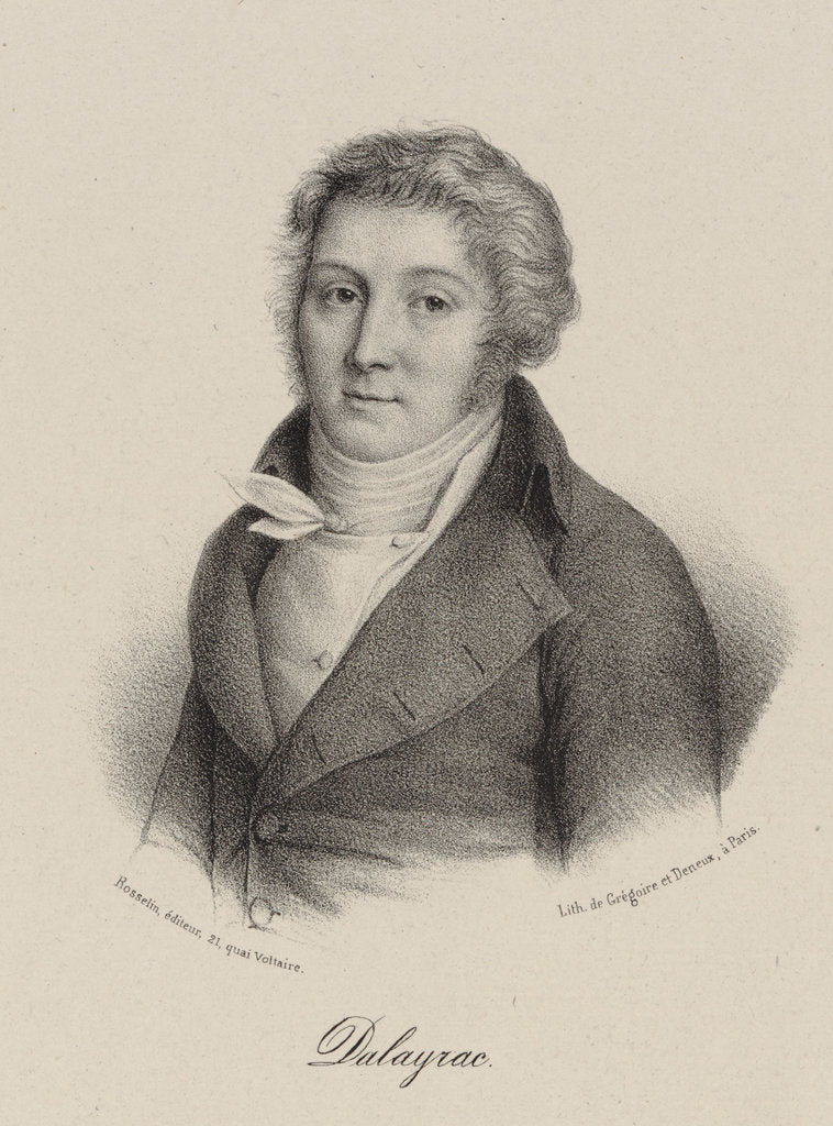 Detail of Portrait of the composer Nicolas Dalayrac, Early 19th cen by Anonymous