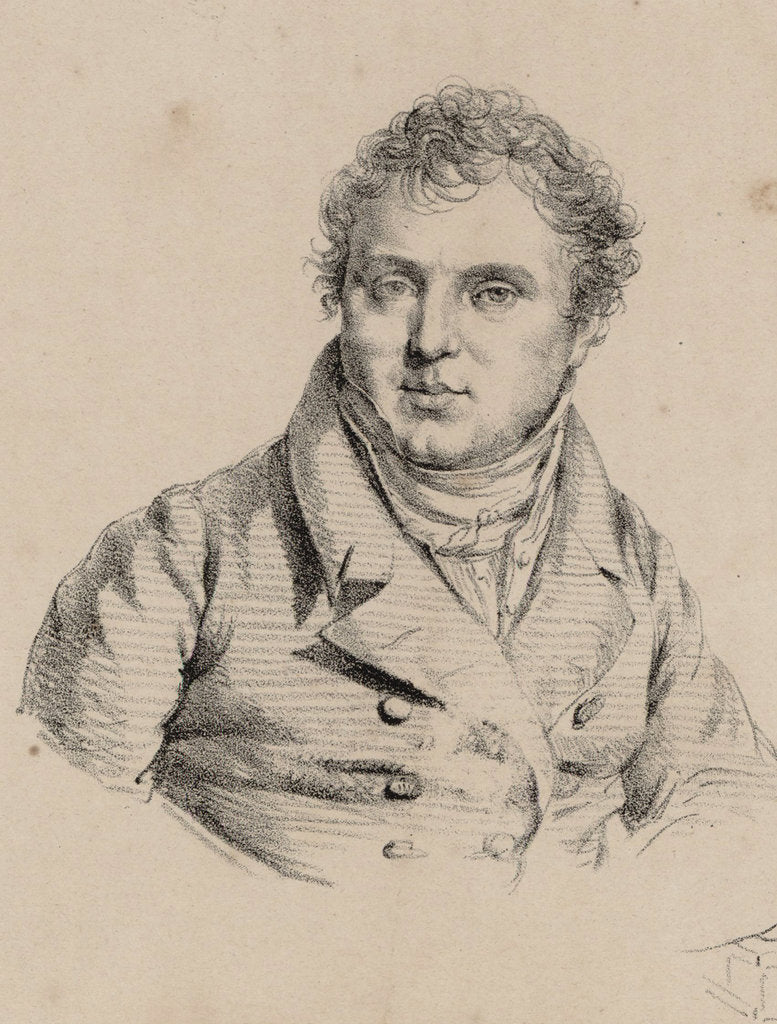 Detail of Portrait of the composer Louis François Dauprat, 1820 by Anonymous