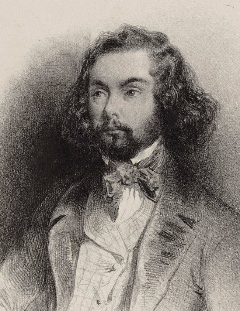 Detail of Portrait of the composer Félicien David by Anonymous