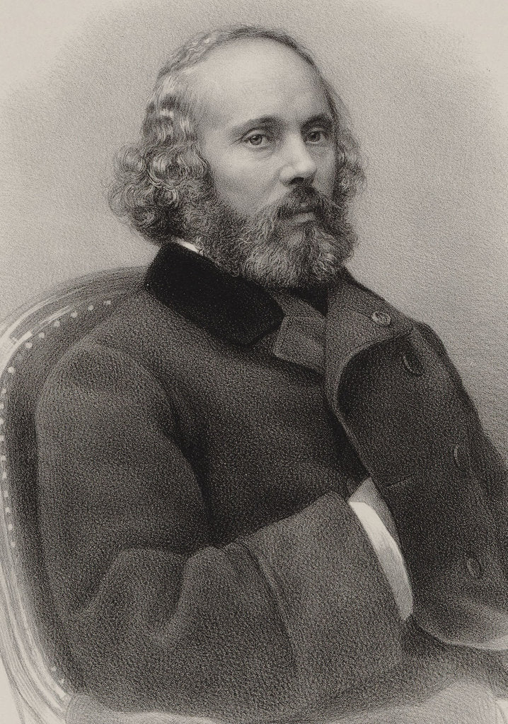 Detail of Portrait of the composer Félicien David, 1870 by Anonymous