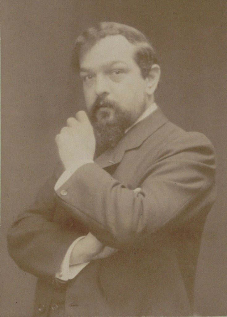 Detail of Portrait of the composer Claude Debussy, 1908 by Anonymous