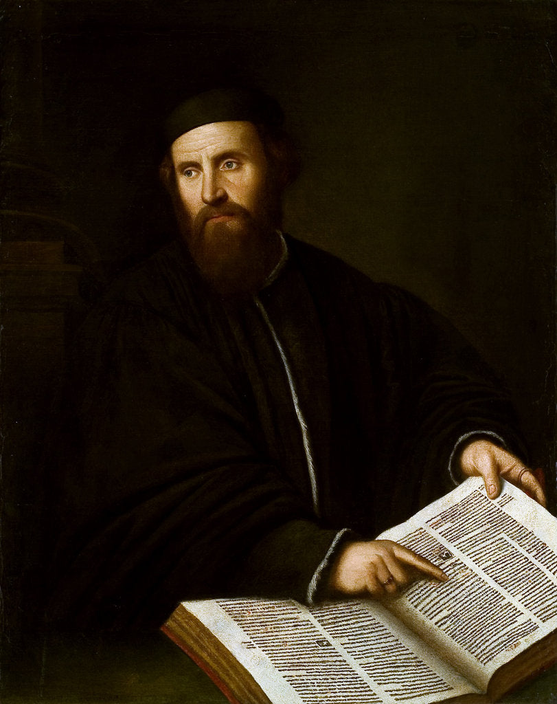 Detail of Portrait of a Scholar, ca 1501-1502 by Anonymous
