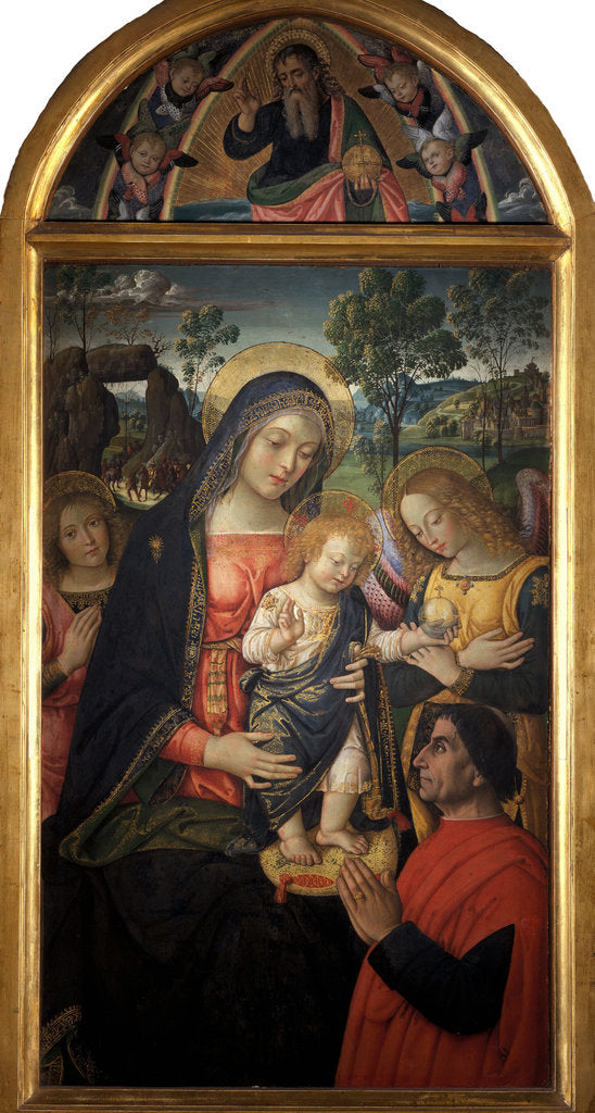 Detail of Madonna della Pace, ca 1489 by Anonymous