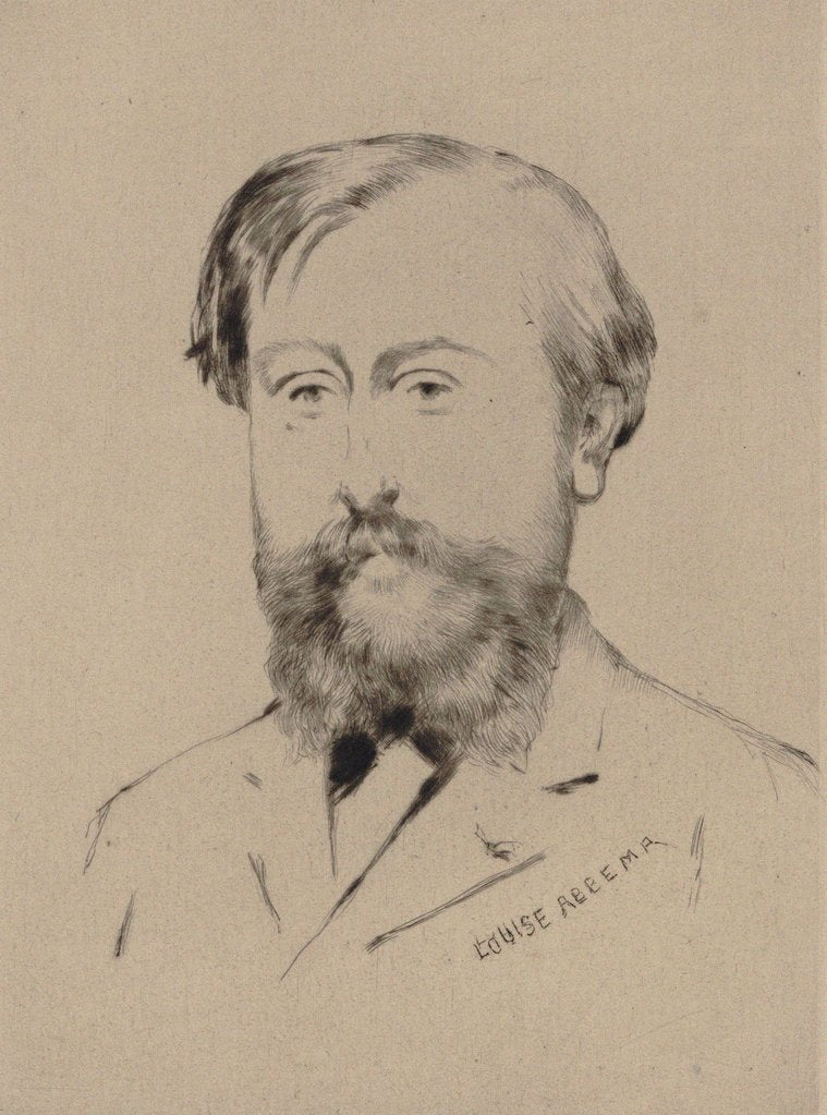 Detail of Portrait of the composer Léo Delibes by Anonymous