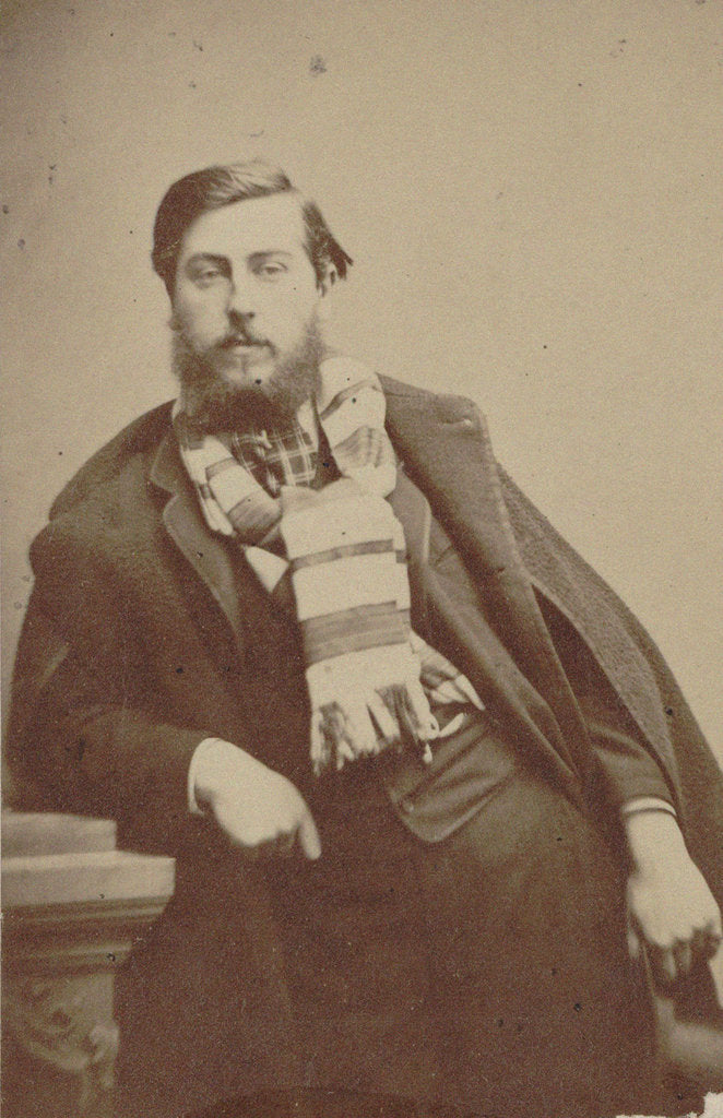 Detail of Portrait of the composer Léo Delibes, 1870 by Anonymous