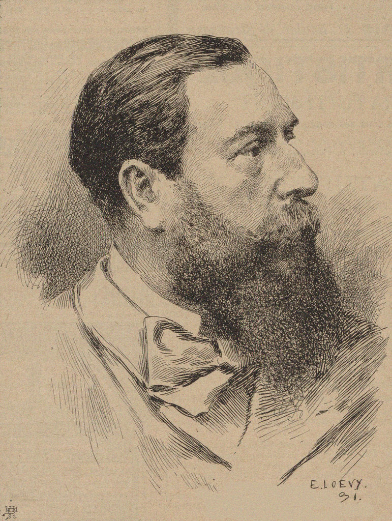 Detail of Portrait of the composer Léo Delibes, 1891 by Anonymous