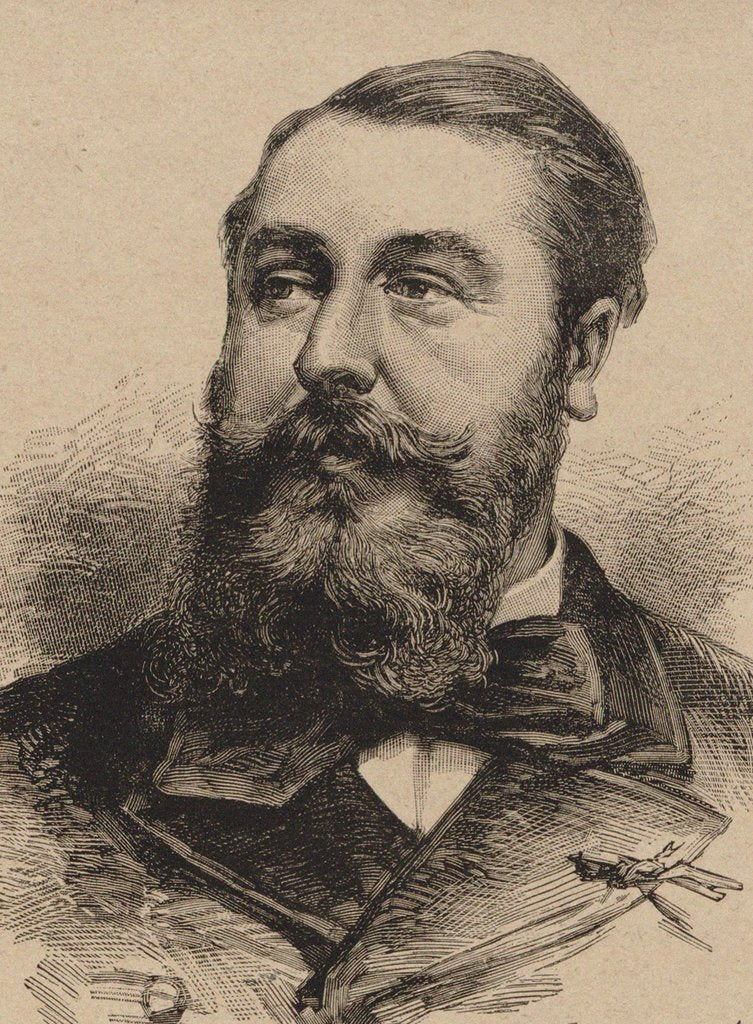 Detail of Portrait of the composer Léo Delibes, 1883 by Anonymous