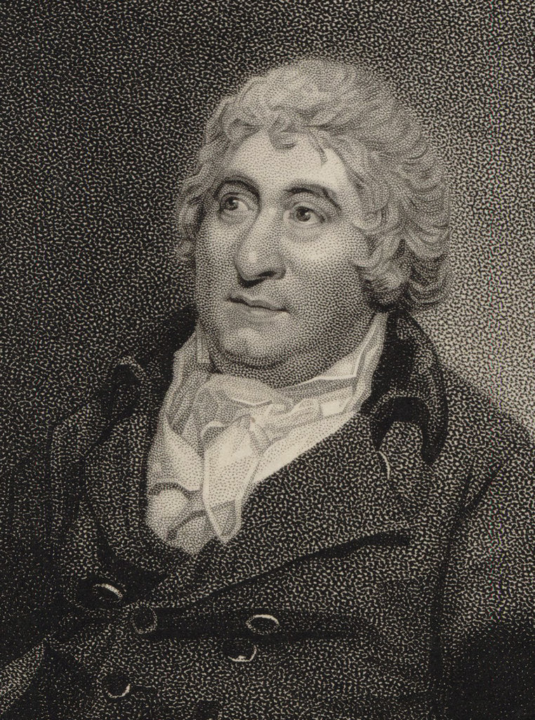 Detail of Portrait of the composer Charles Dibdin, 1814 by Anonymous
