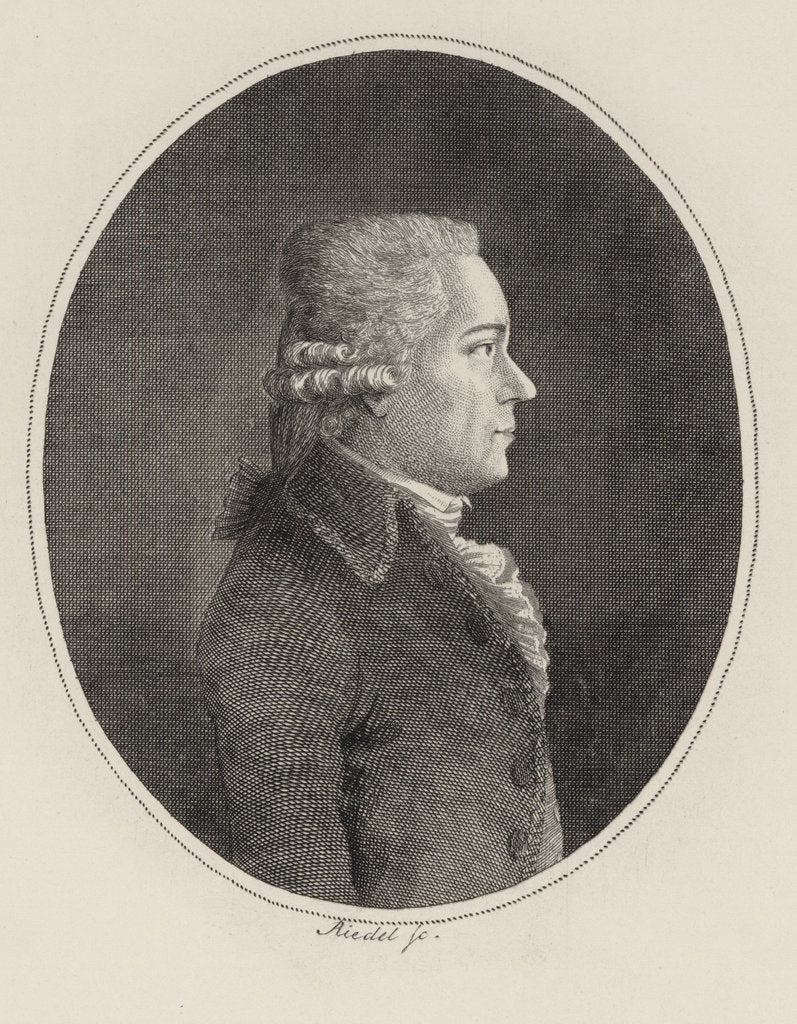 Detail of Portrait of the composer Carl Ditters von Dittersdorf, c. 1800 by Anonymous