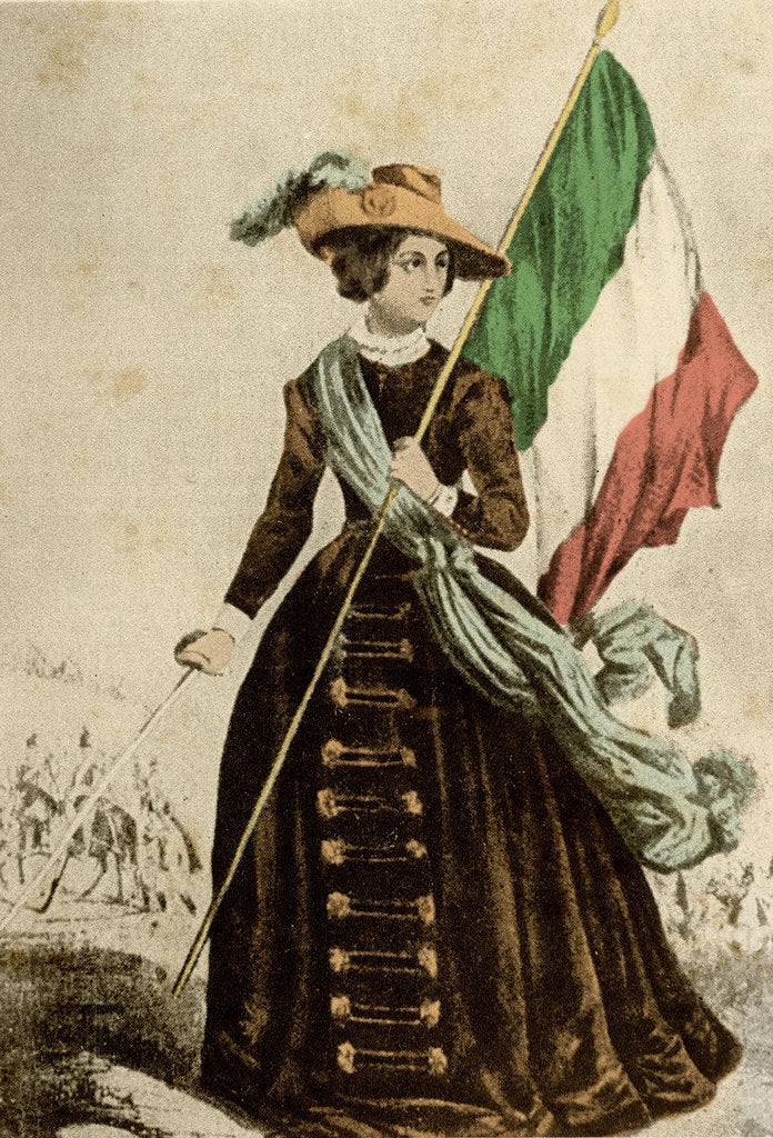 Detail of Cristina Trivulzio di Belgiojoso, 1848 by Anonymous
