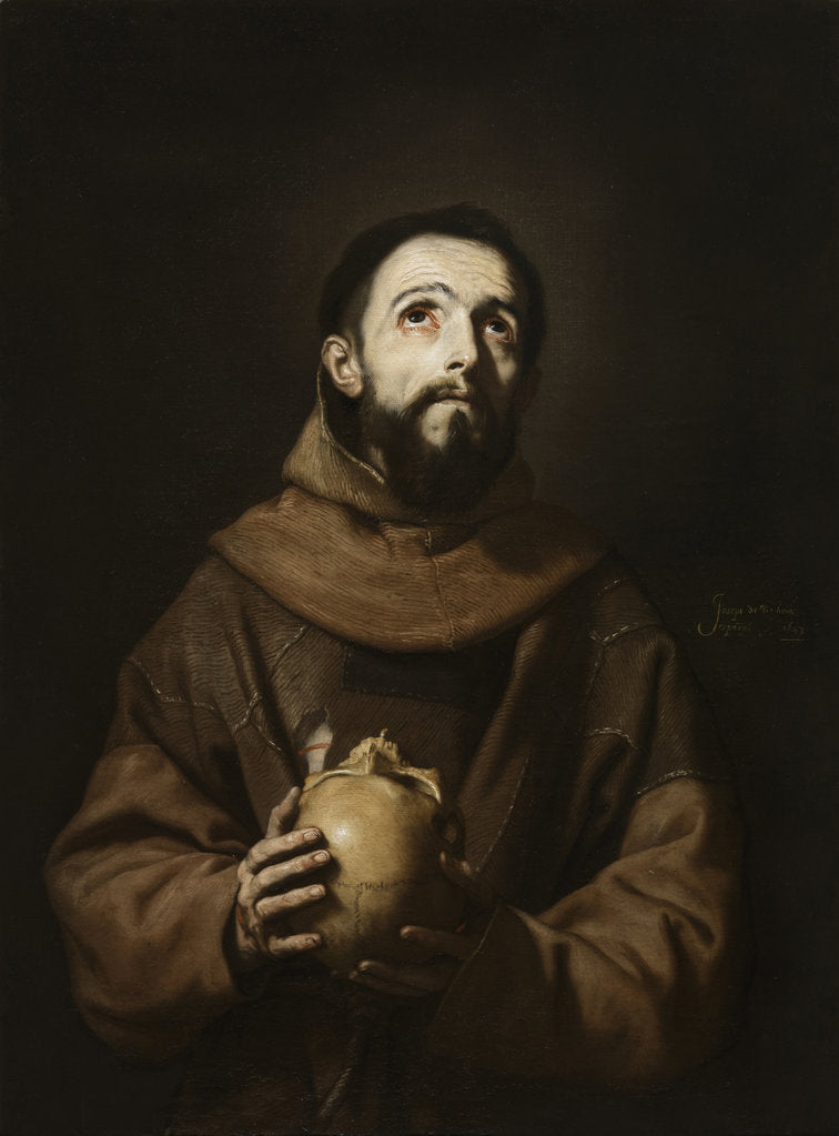Detail of Saint Francis receiving the Stigmata, 1643 by Anonymous
