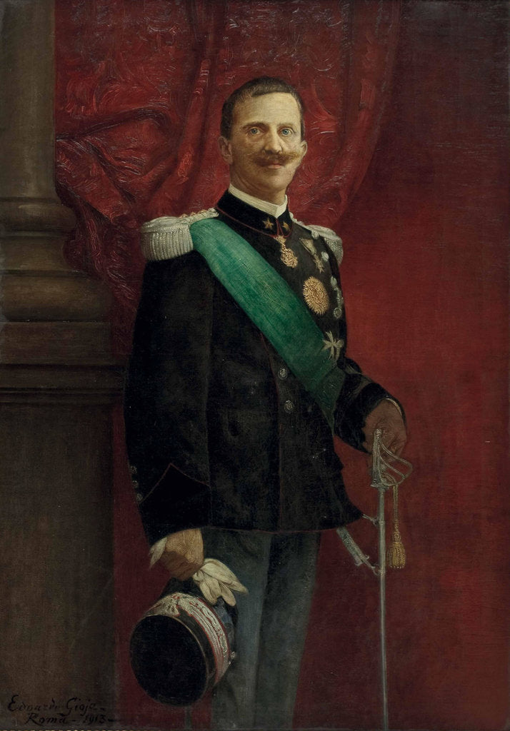 Detail of Portrait of Victor Emmanuel III, King of Italy, 1913 by Anonymous