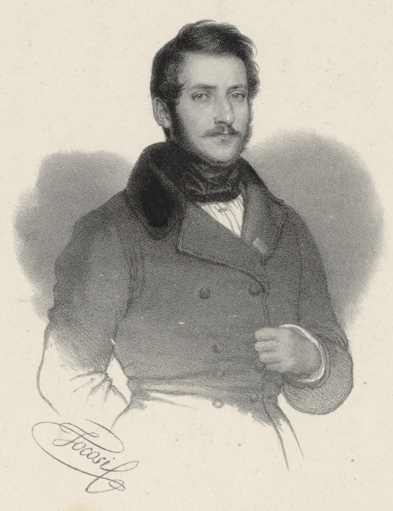 Detail of Portrait of the composer Gaetano Donizetti, 1830 by Anonymous
