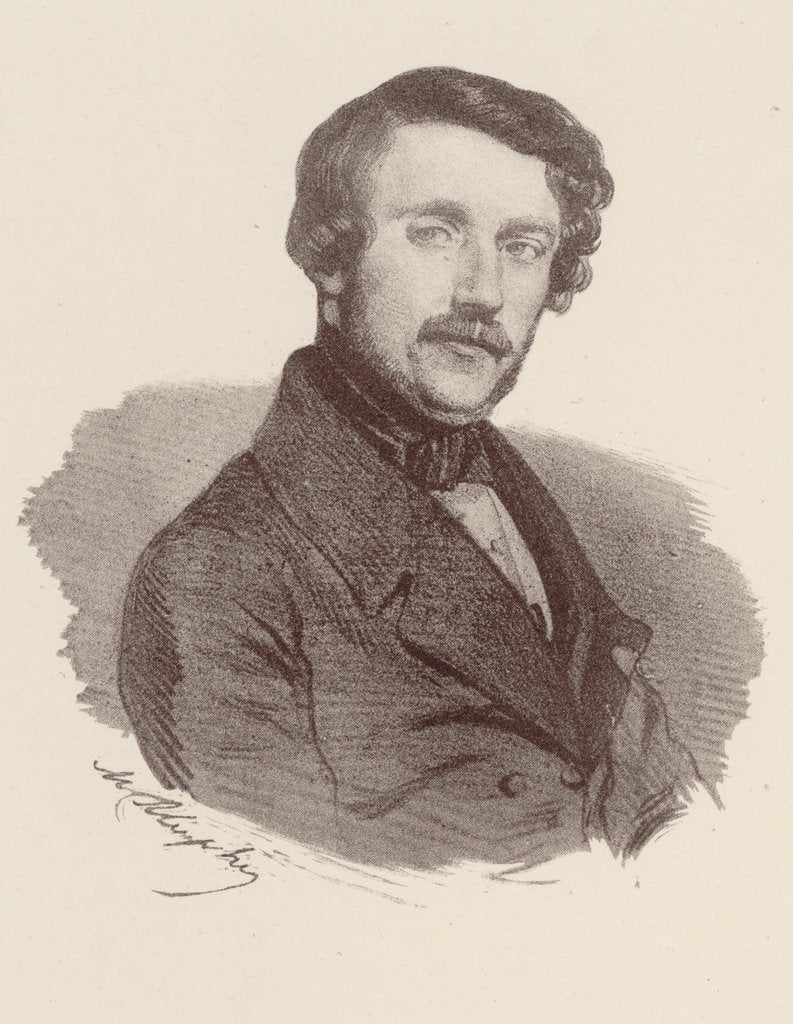 Detail of Portrait of the composer Gaetano Donizetti by Anonymous
