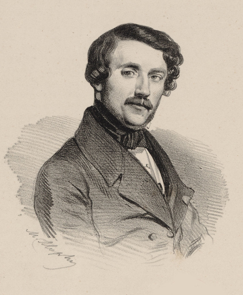 Detail of Portrait of the composer Gaetano Donizetti by Anonymous