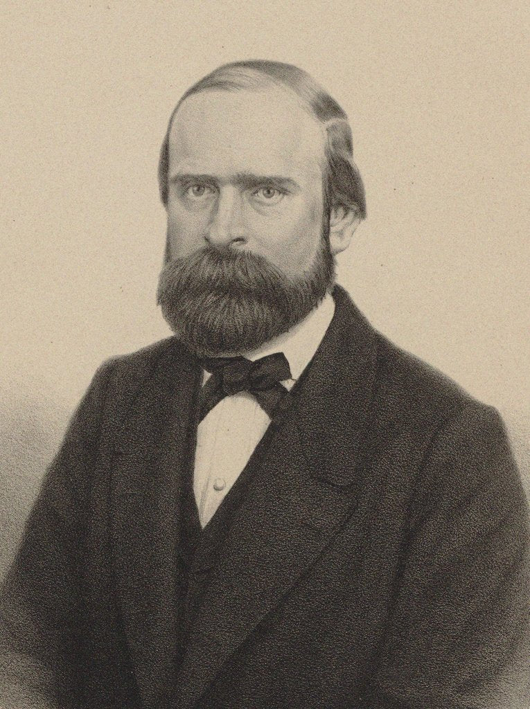 Detail of Portrait of the pianist and composer Alexander Dreyschock, 1860 by Anonymous