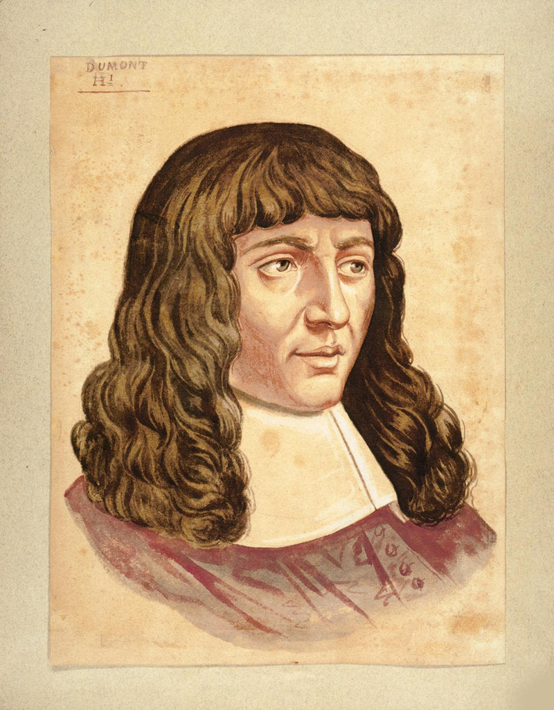 Detail of Portrait of the composer Henry Du Mont by Anonymous