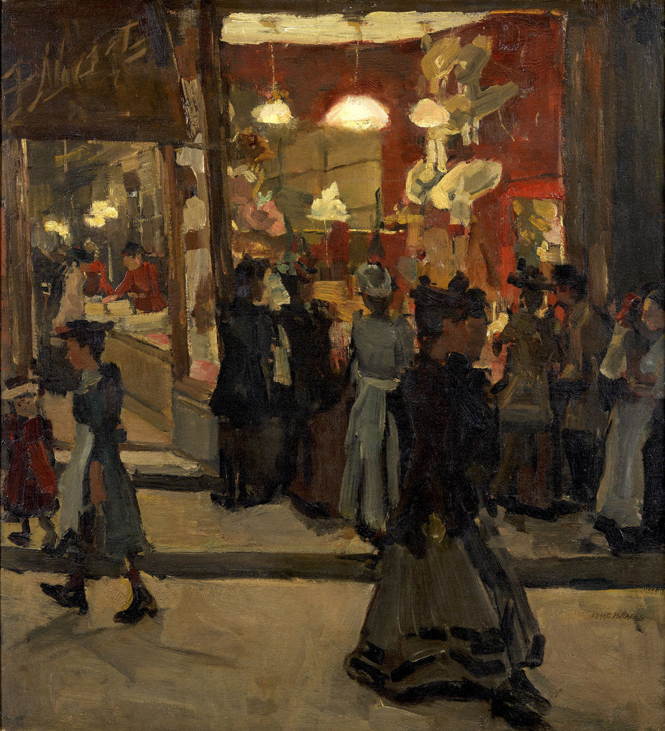 Detail of Marss hat shop at the Nieuwendijk in Amsterdam, 1893 by Anonymous