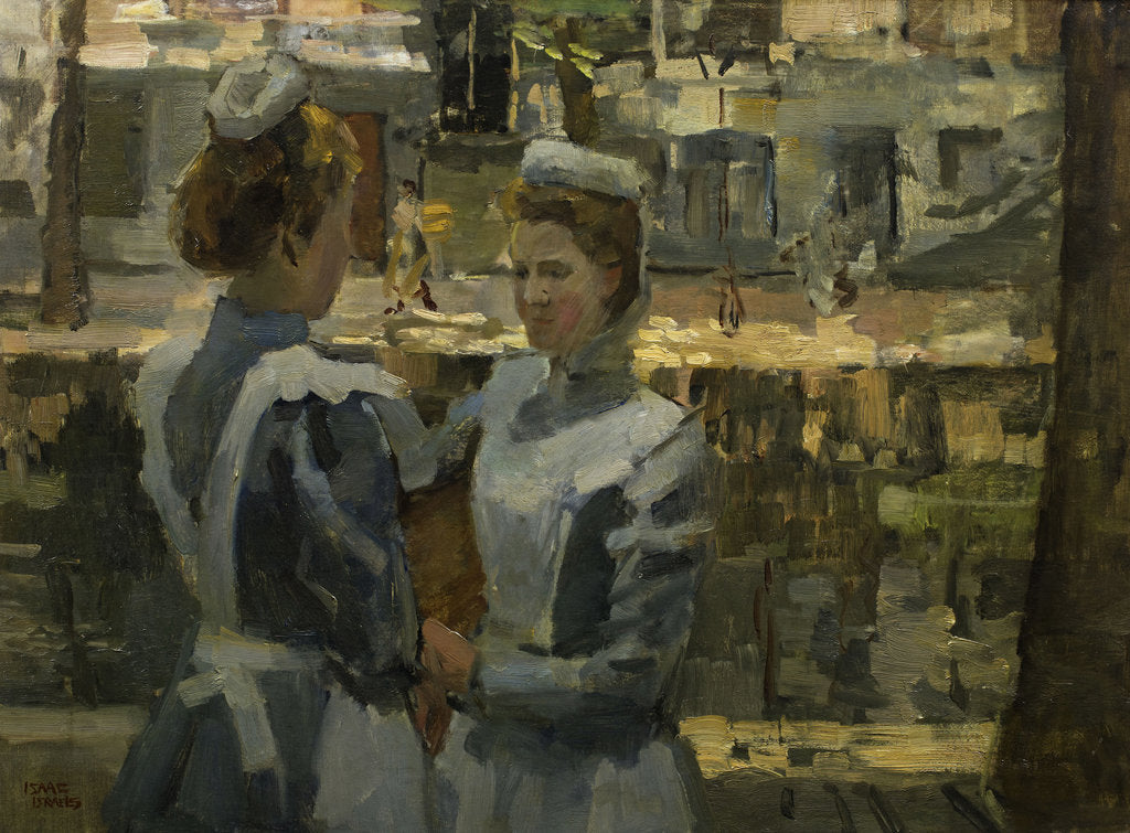 Detail of Servant Girls on the Leidsegracht by Anonymous
