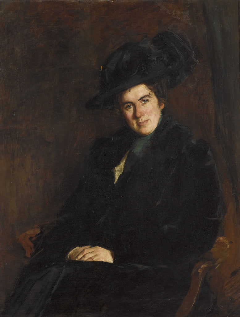 Detail of Portrait of Lide Arntzenius-Doorman by Anonymous