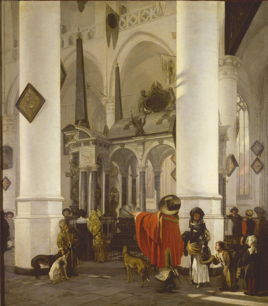 Detail of The Tomb of William the Silent in the Nieuwe Kerk in Delft, 1656 by Anonymous