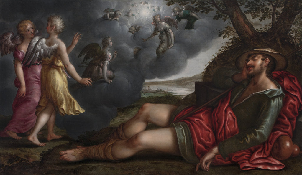 Detail of Jacobs Dream, c. 1605 by Anonymous