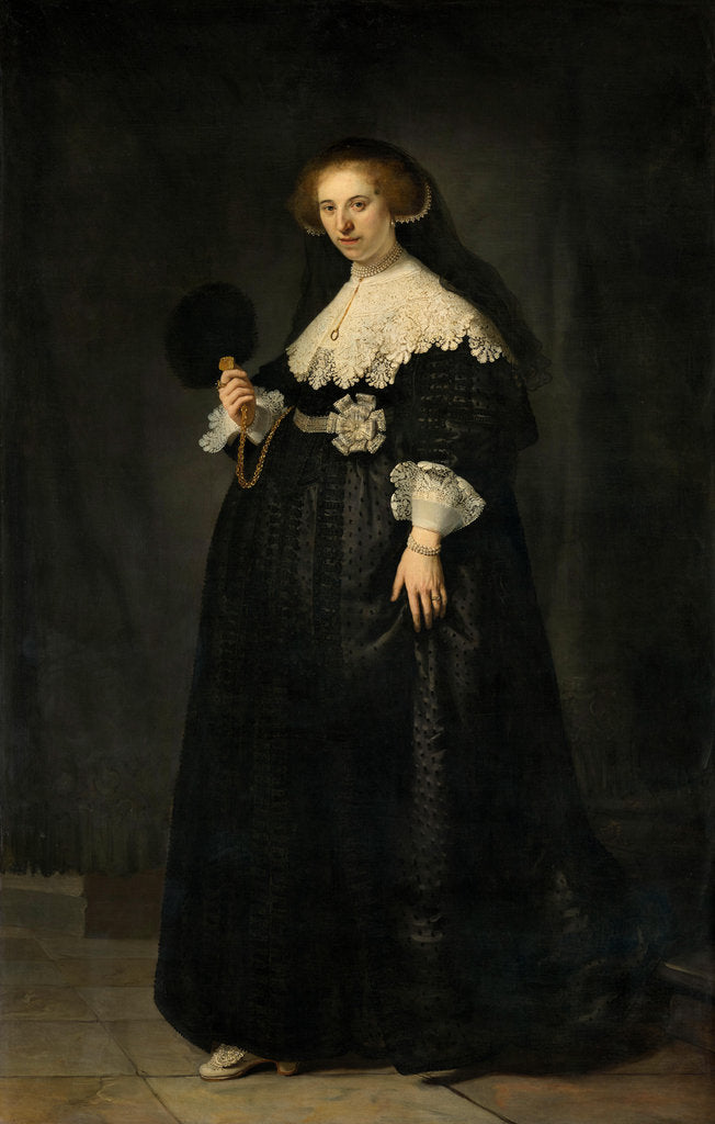 Detail of Portrait of Oopjen Coppit, 1634 by Anonymous