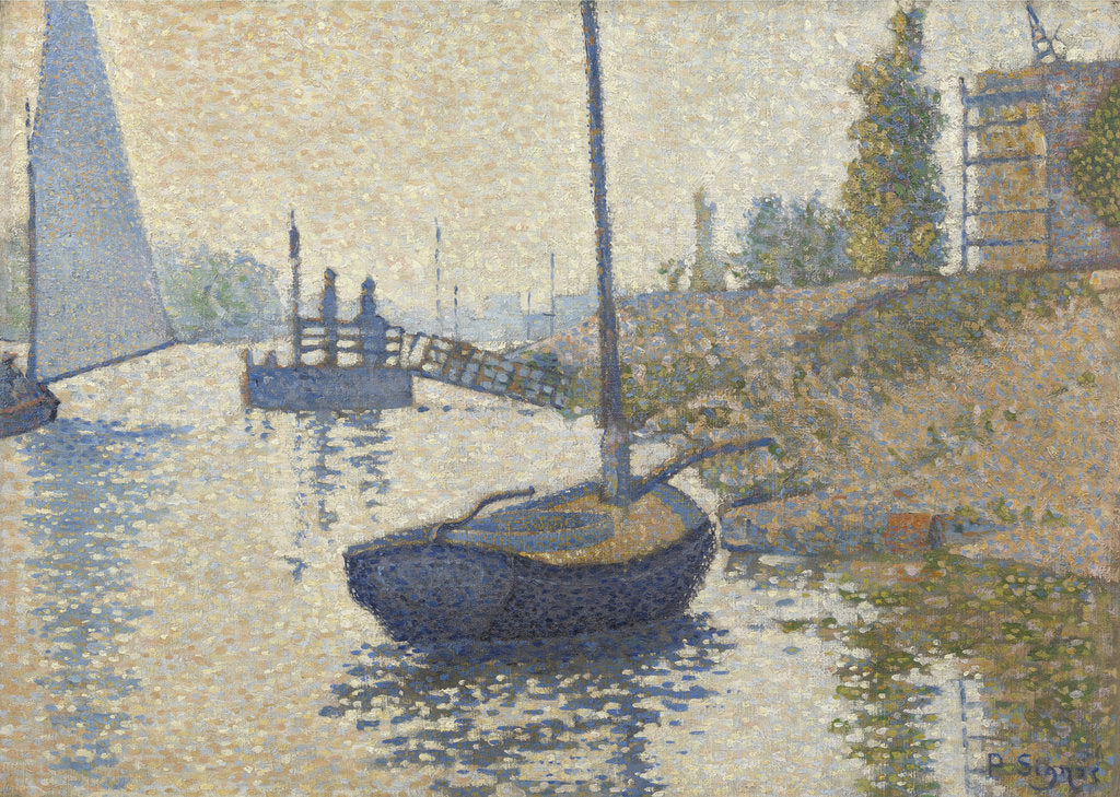 Detail of Ponton de la Félicité at Asnières (Opus no. 143), 1886 by Anonymous