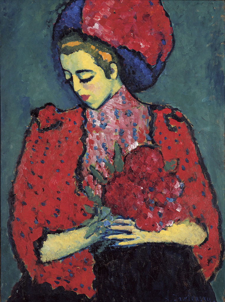 Detail of Girl with Peonies, 1909 by Anonymous