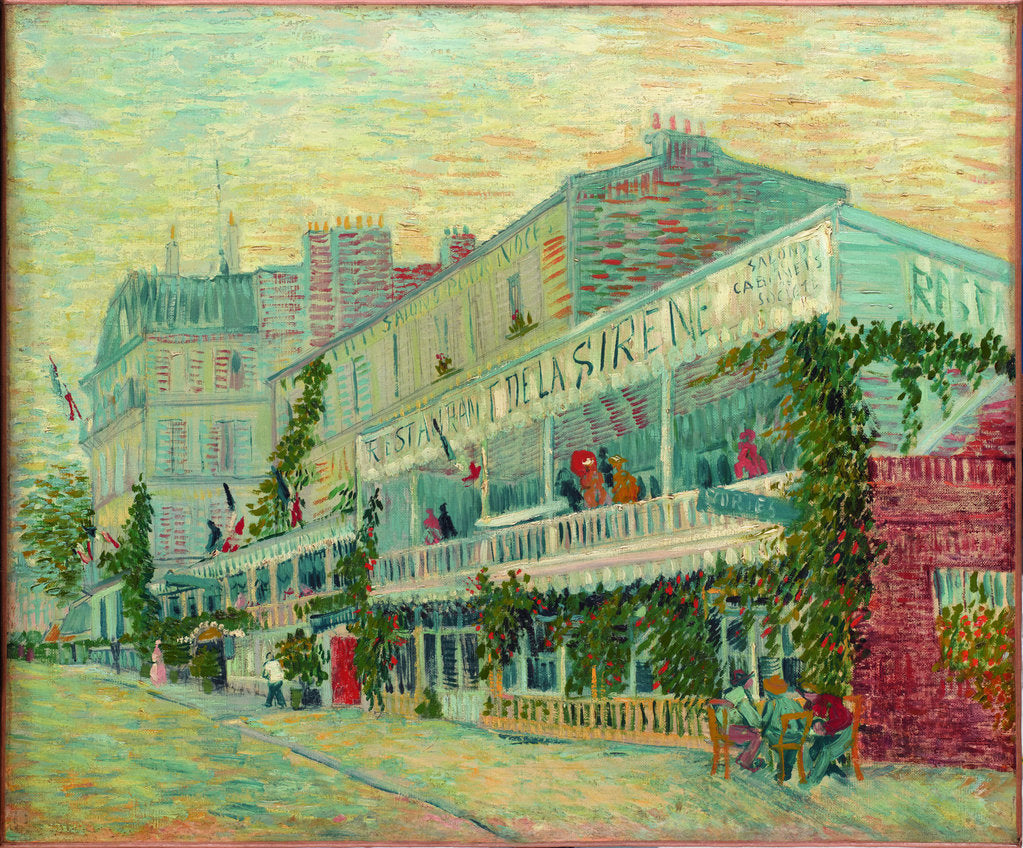 Detail of Le Restaurant de la Sirène à Asnières, 1887 by Anonymous