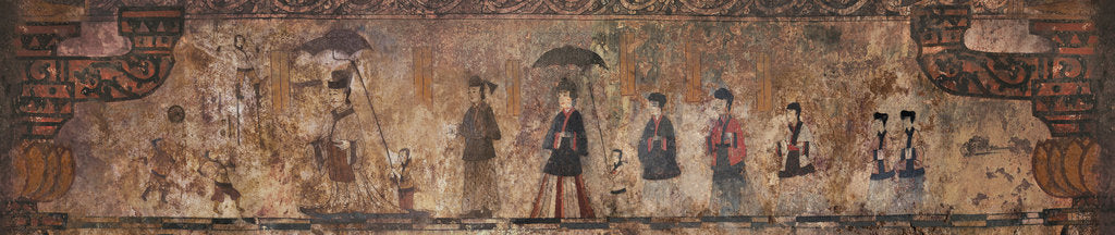 Detail of The procession of the tombs master. The mural painting of the Susan-ri Tomb, Second Half of the 5th by Anonymous