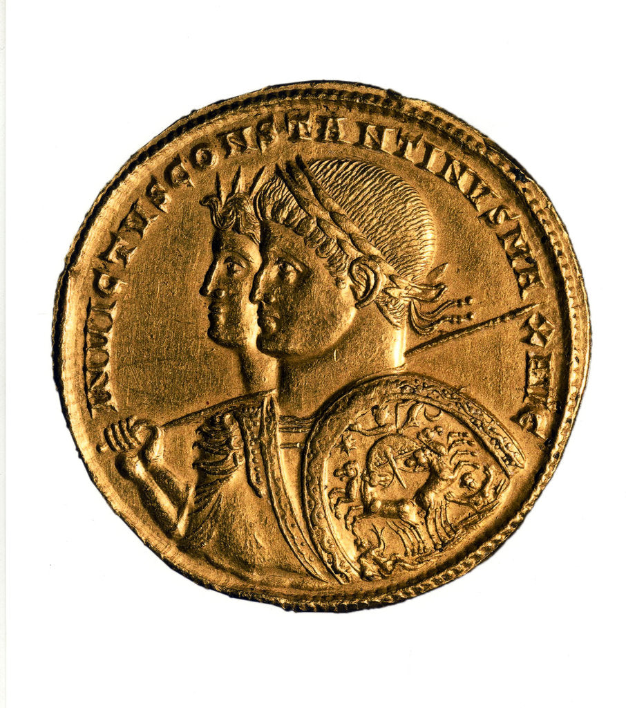 Detail of Solidus of Emperor Constantine I, 4th century by Anonymous