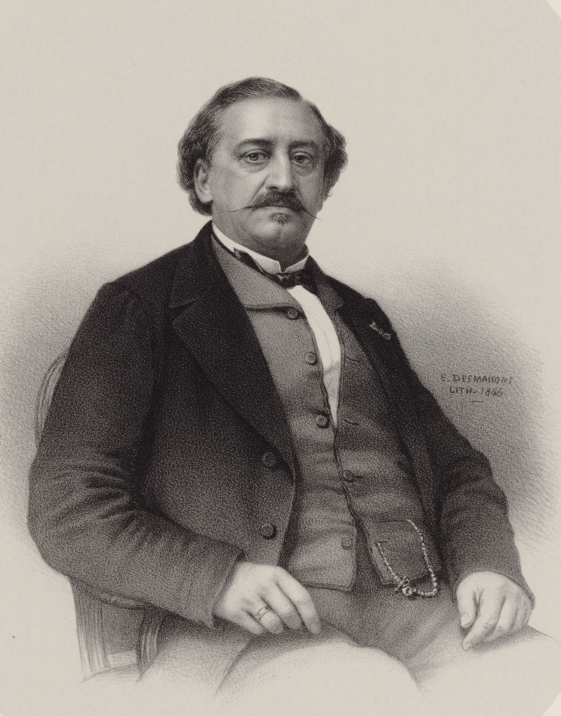 Detail of Portrait of the composer Friedrich von Flotow, 1856 by Anonymous