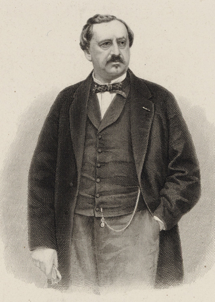 Detail of Portrait of the composer Friedrich von Flotow, 1880 by Anonymous