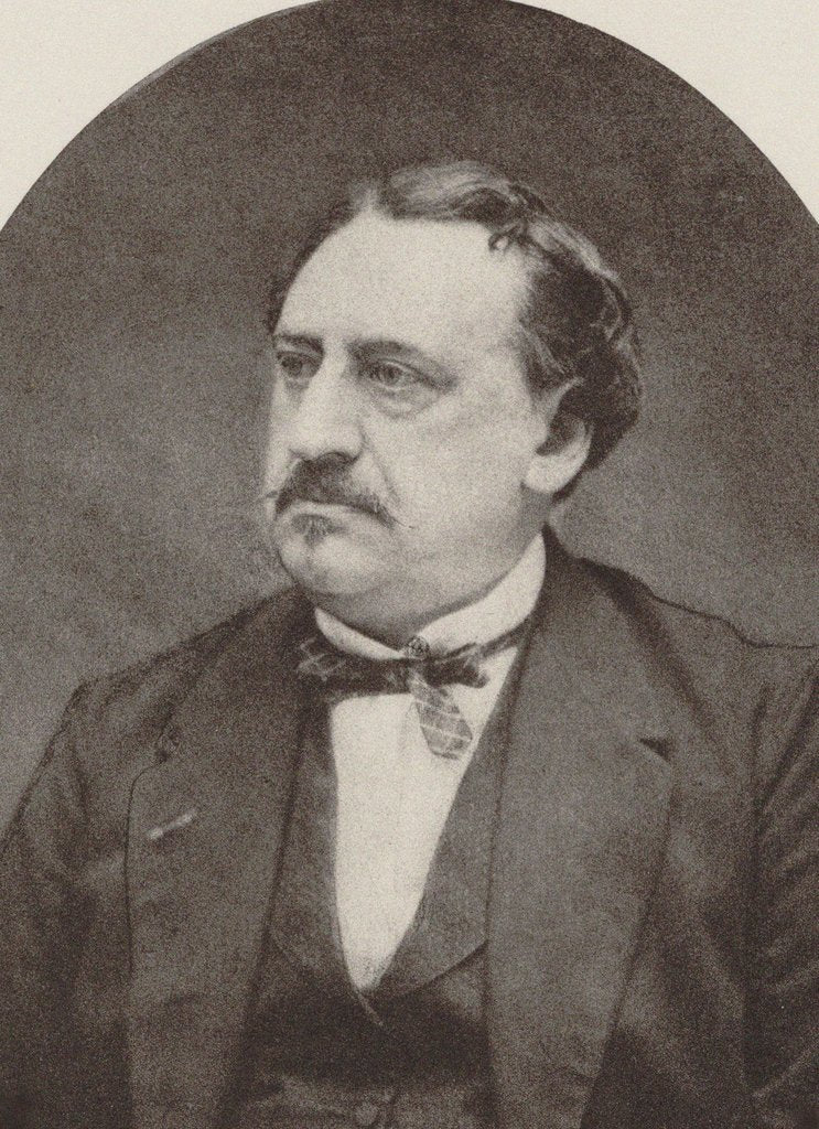 Detail of Portrait of the composer Friedrich von Flotow, 1880 by Anonymous
