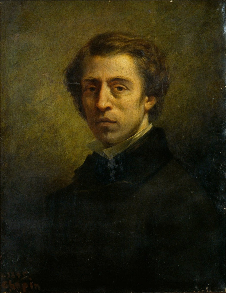 Detail of Portrait of the composer Frédéric Chopin, 1856 by Anonymous