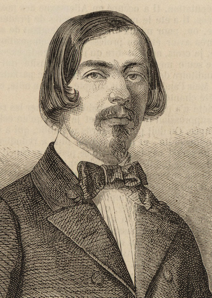 Detail of Portrait of the composer Adolphe Fumagalli, 1855 by Anonymous