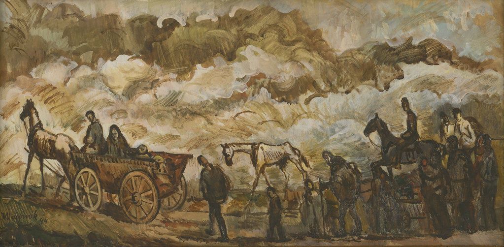Detail of The refugees, 1942 by Anonymous