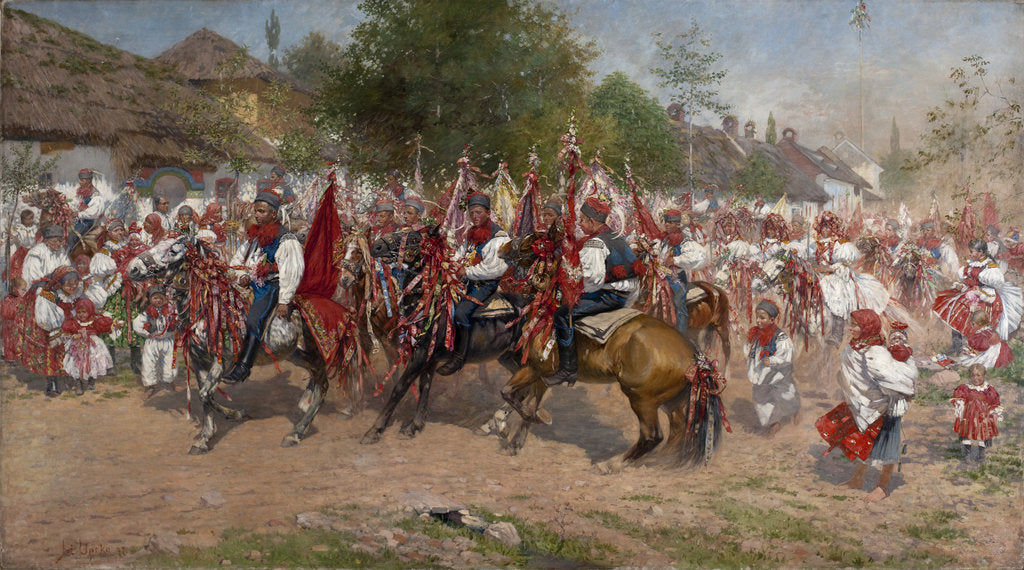 Detail of The Ride of the Kings, 1892 by Anonymous