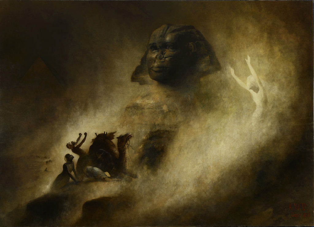 Detail of The Great Sphinx of Giza, 1903 by Anonymous