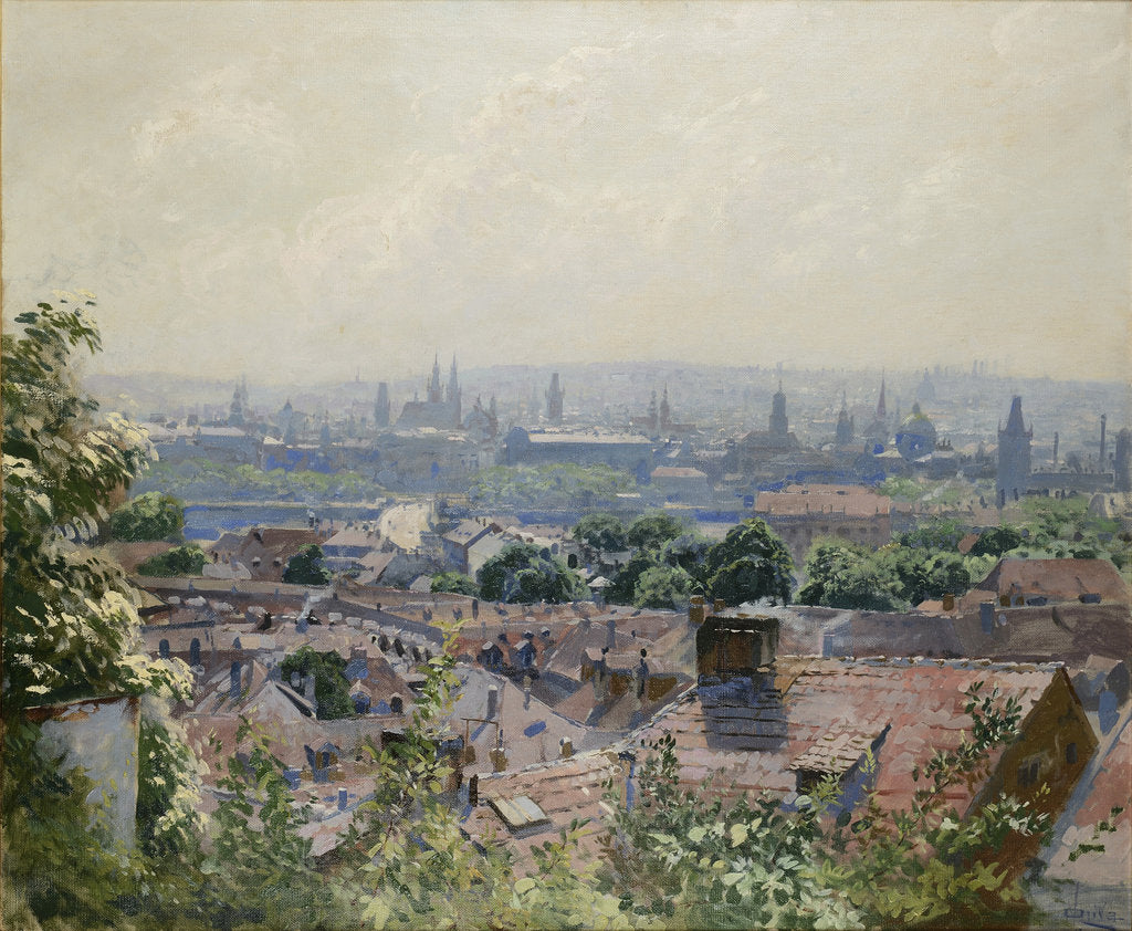 Detail of View of Prague, c. 1910 by Anonymous