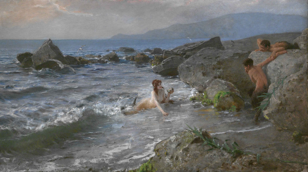 Detail of Calling to the Game, c. 1890 by Anonymous